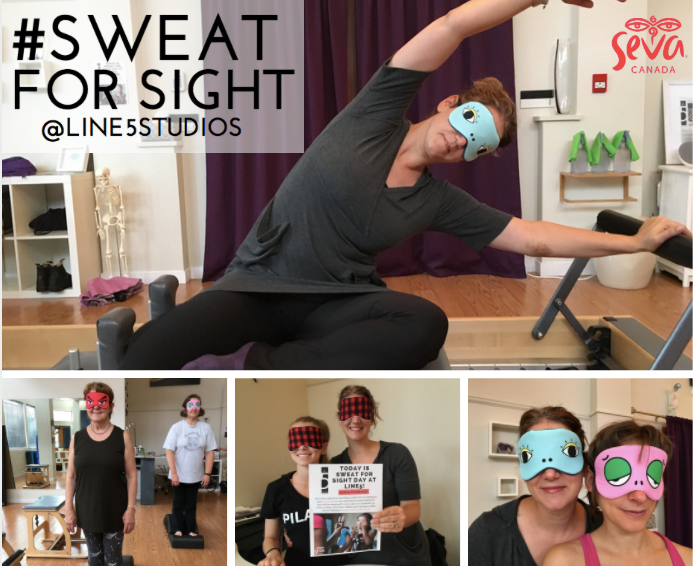 Line5 Studios, Sweat for Sight, Seva Canada, Myelene Perrier