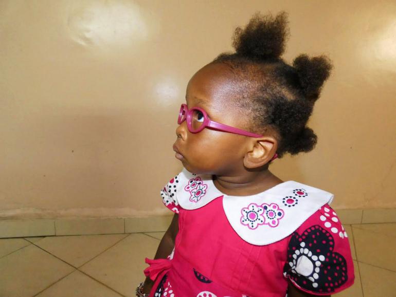 Burundian Girl Milka in glasses
