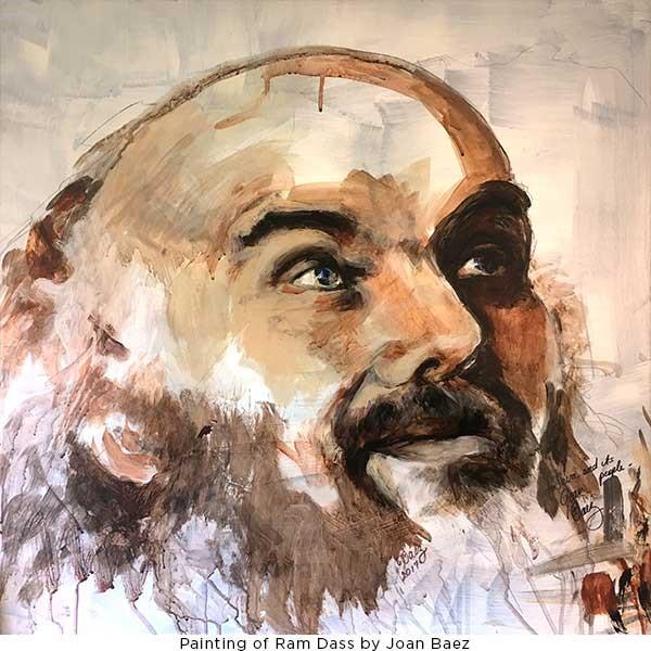 Ram Dass Painting by Joan Baez