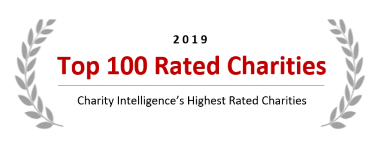 Charity Intelligence Top 100 2019 logo