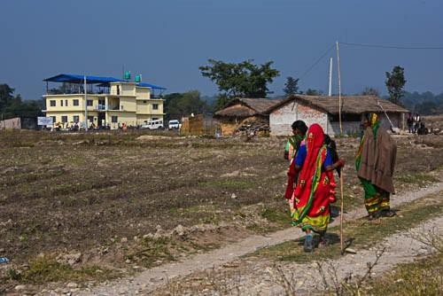 Nepali Patients walking to Thori 2020 by Marty Spencer