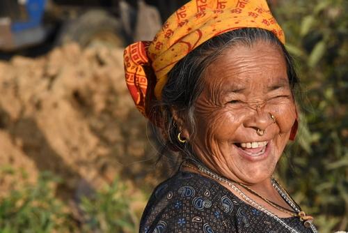 Smiling Nepali Woman by Marty Spencer
