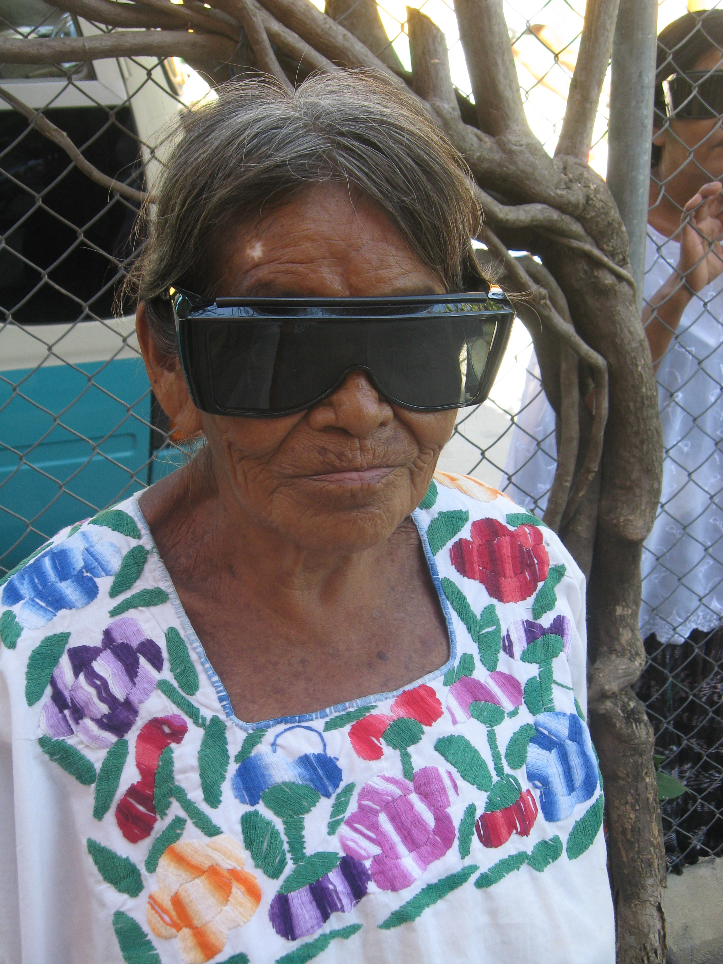 One of 500 Guatemala patients who received eye care at the 3-day eye camp. Photo by Laura Spencer
