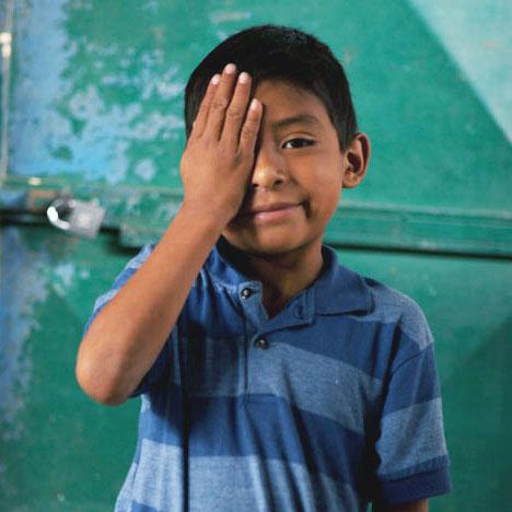 guatemalan boy at school screening