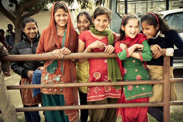 girls in Nepal