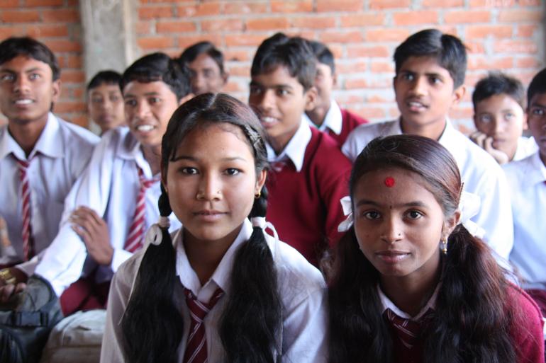 Nepalese school children