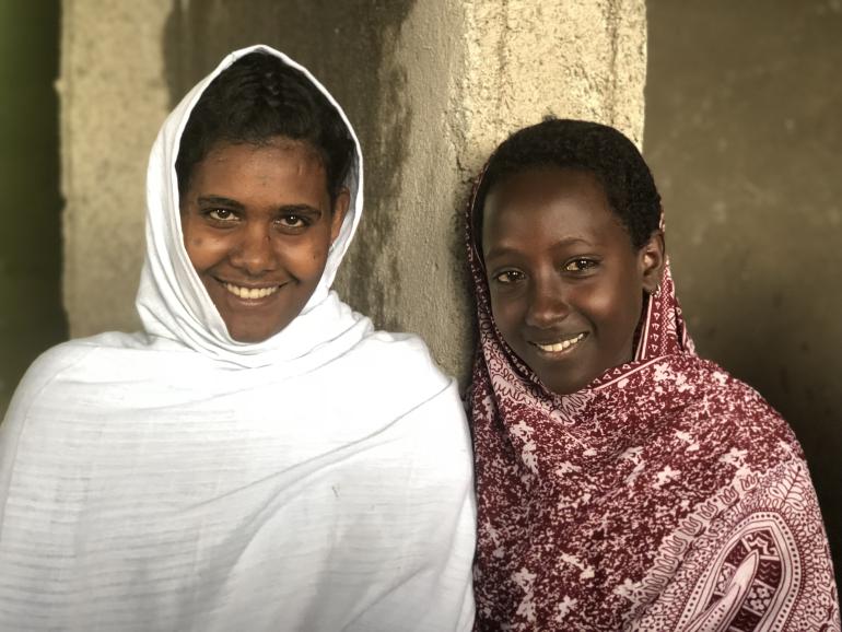 Girls in Ethiopia by D. Berman
