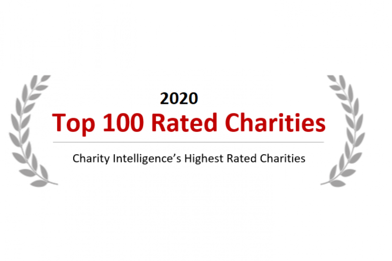 Charity Intelligence top 100 2020 logo 