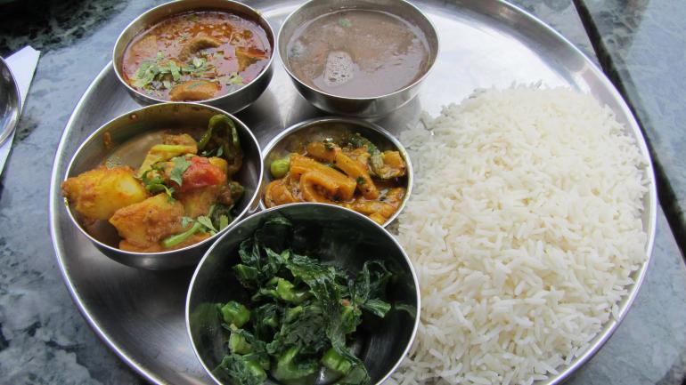 Dhal Bhat Nepalese Food by Deanne Berman