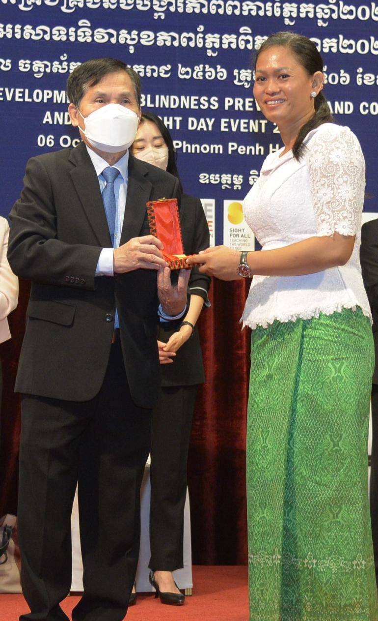 Sophan Vin Seva Cambodia Being Honoured with Royal Decree