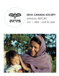 2005-2006 Seva Canada Annual Report Cover