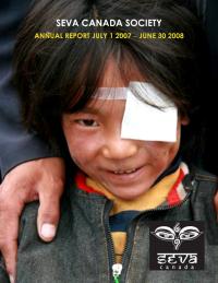2007-2008 Seva Canada Annual Report Cover
