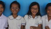 Cambodian Schoolgirls banner by Julie Nestingen