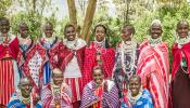 Maasai Microfinance Workers Banner photo by Ellen Crystal