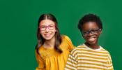 Clearly image of boy and girl in glasses