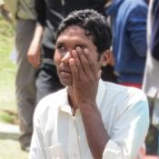 Nepali man at a Community Eye Screening in Bajura 