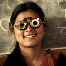 Nepali Girl Refractive Test