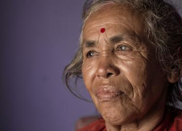Chamsuri in Nepal before cataract surgery by Eric Sanderson