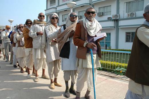 Photo of Indian people after cataract surgery